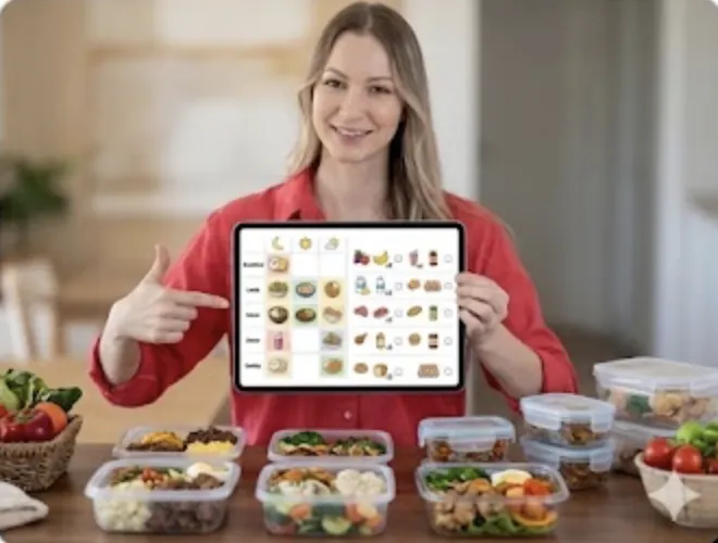 Kişiselleştirilebilir Menü Şablonu ve Alışveriş Listesi